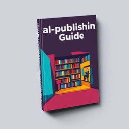 A sleek and trendy ebook cover showcasing 'Self-publishing Guide'