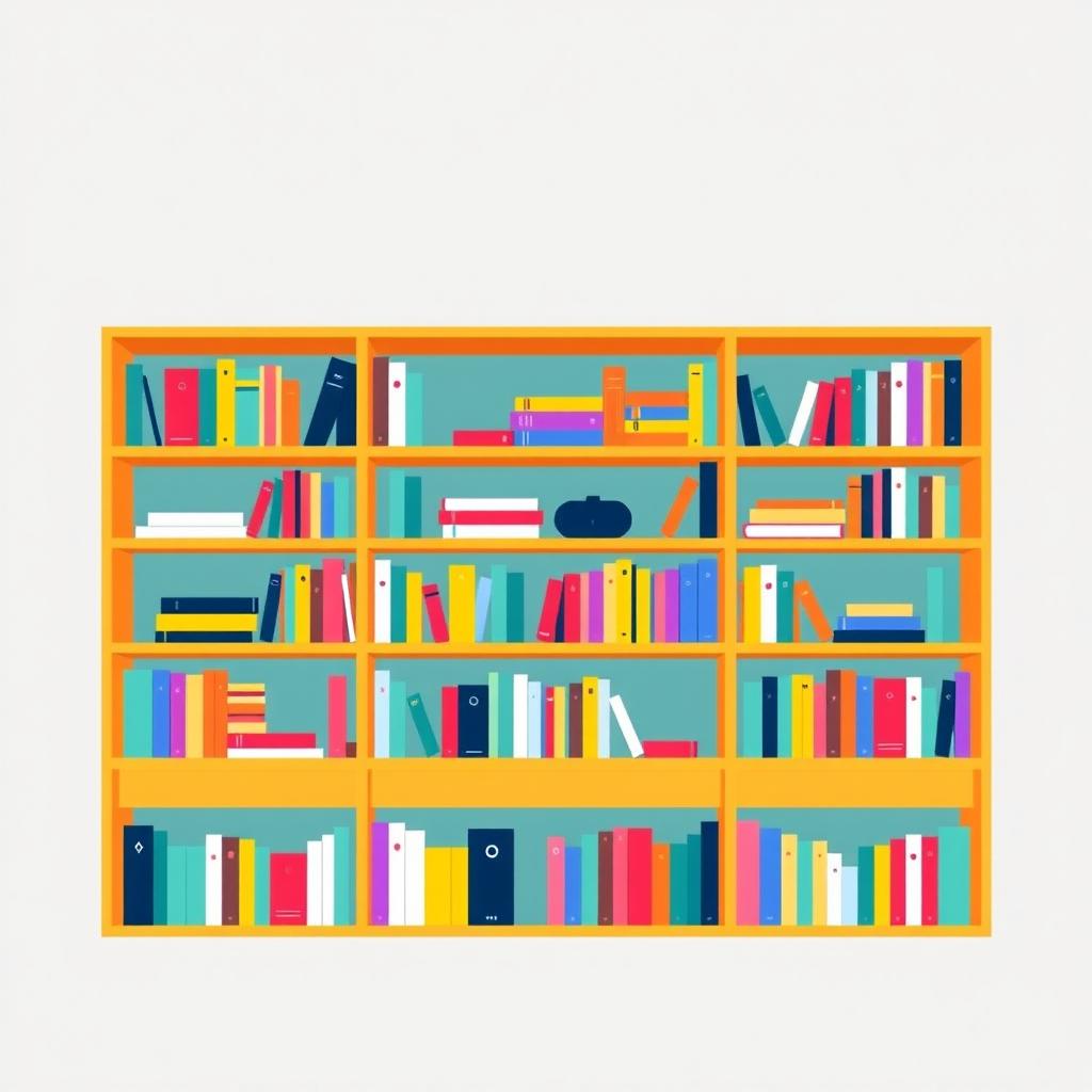 A sleek and trendy bookshelf