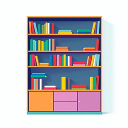 A sleek and trendy bookshelf