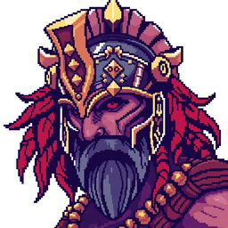 Ares, the god of war, wearing a detailed helmet, depicted in the style of Avatar