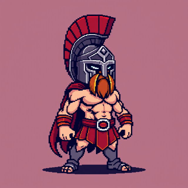 Ares, the god of war, depicted wearing a closed helmet