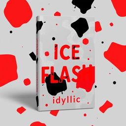 Create an abstract book cover with the title 'Ice Flash'