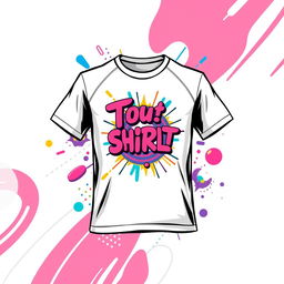 Create a vibrant and eye-catching t-shirt graphic design that is visually appealing and suitable for all ages