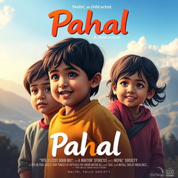 Create a film poster for a movie titled 'Pahal'