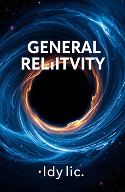 Create a book cover featuring the title 'General Relativity' and the subtitle 'Idyllic'