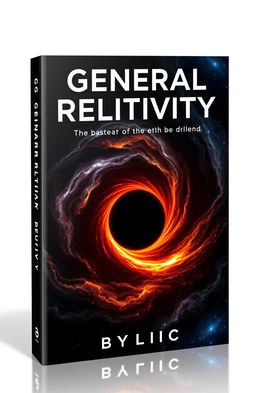 Design a captivating book cover for 'General Relativity' with the subtitle 'Idyllic'