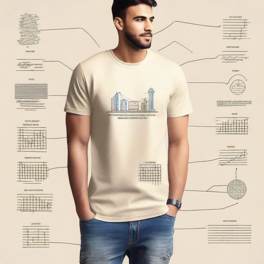 Design a cream-colored t-shirt featuring the logo and branding of 'Advantage SCM', a company that manages financial aspects of supply chain management