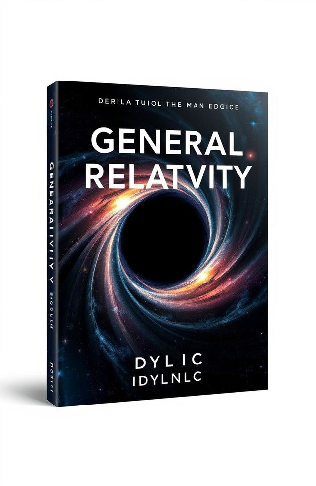 Design a book cover for a book titled 'General Relativity' with the subtitle 'Idyllic'