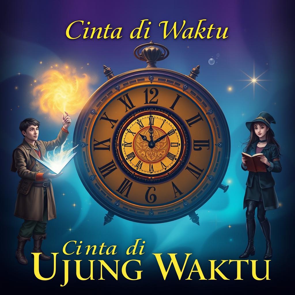 Create a design picture for the novel 'Cinta di Ujung Waktu