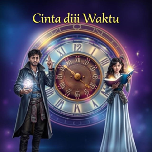 Create a design picture for the novel 'Cinta di Ujung Waktu