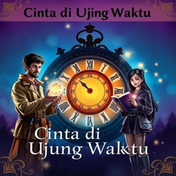 Create a design picture for the novel 'Cinta di Ujung Waktu