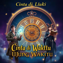 Create a design picture for the novel 'Cinta di Ujung Waktu