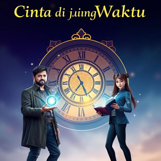 Create a design picture for the novel 'Cinta di Ujung Waktu