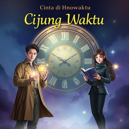 Create a design picture for the novel 'Cinta di Ujung Waktu