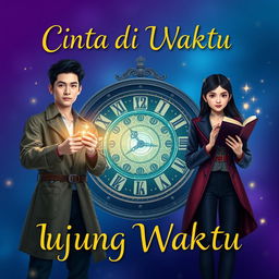 Create a design picture for the novel 'Cinta di Ujung Waktu