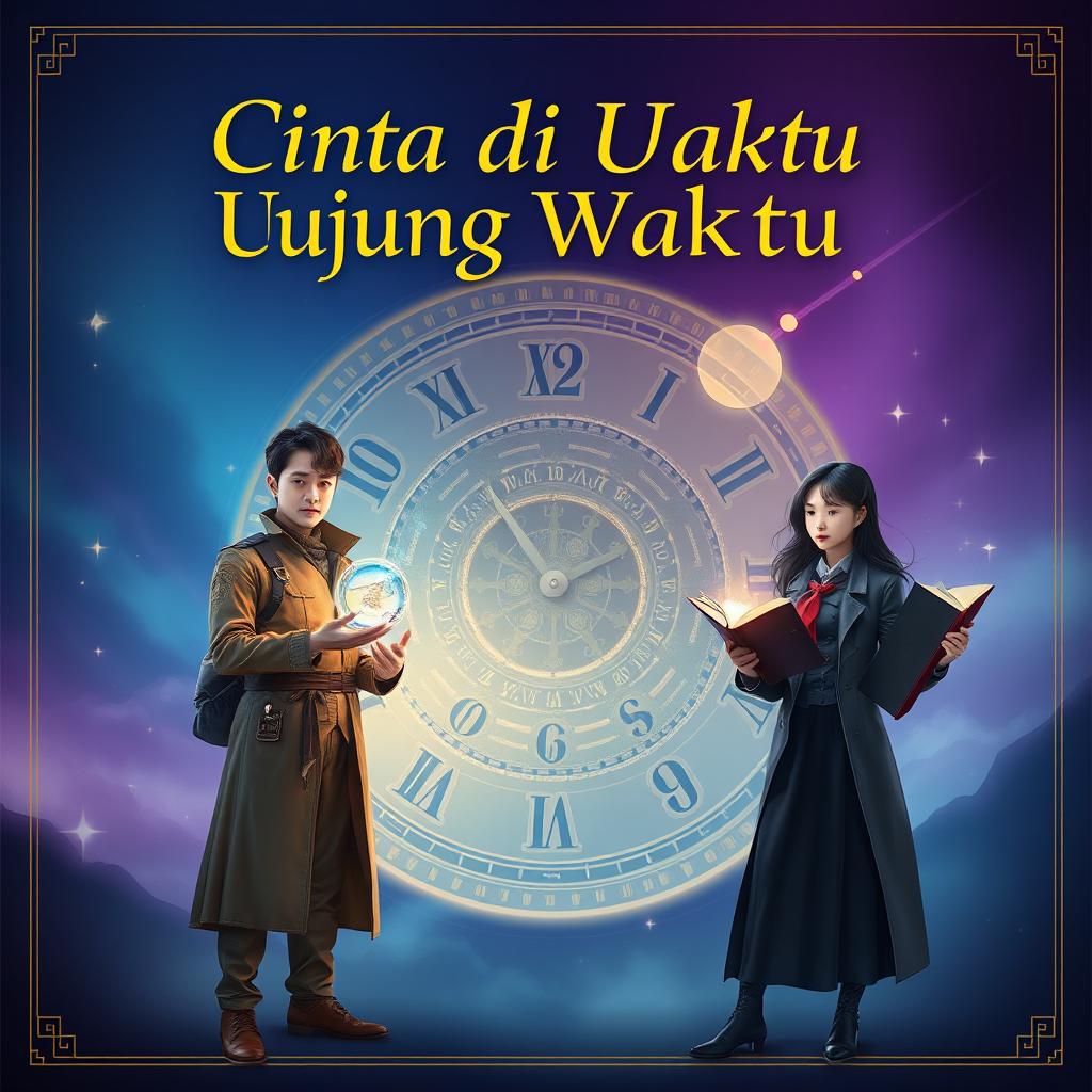 Create a design picture for the novel 'Cinta di Ujung Waktu