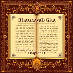 Create a cover page for Bhagavad Gita Chapter 1