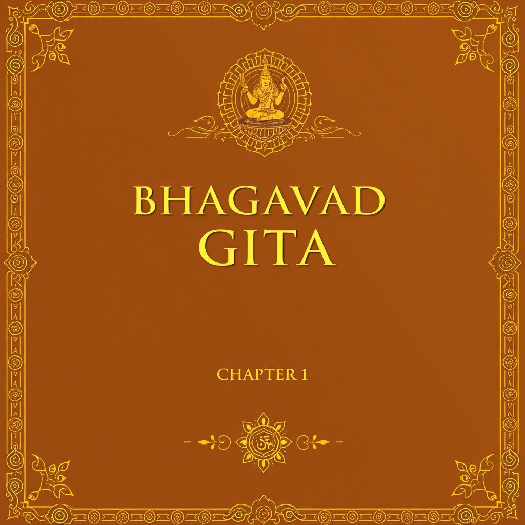 Create a cover page for Bhagavad Gita Chapter 1