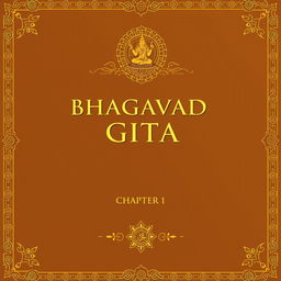 Create a cover page for Bhagavad Gita Chapter 1