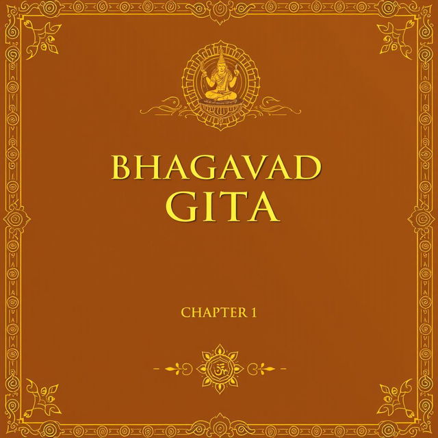 Create a cover page for Bhagavad Gita Chapter 1