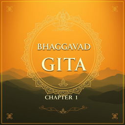 Create a cover page for Bhagavad Gita Chapter 1