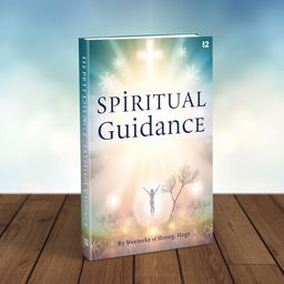 Create a book cover titled 'Spiritual Guidance' that looks very spiritual