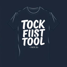 A creative and cool t-shirt design featuring stylish typography