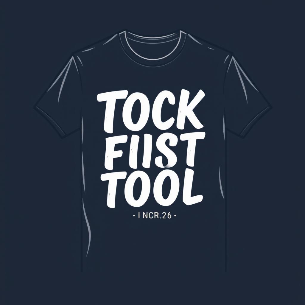 A creative and cool t-shirt design featuring stylish typography