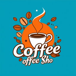 A trendy t-shirt design for a coffee shop