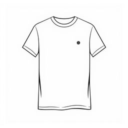 A simple yet stylish t-shirt design for a fashion-forward clothing store