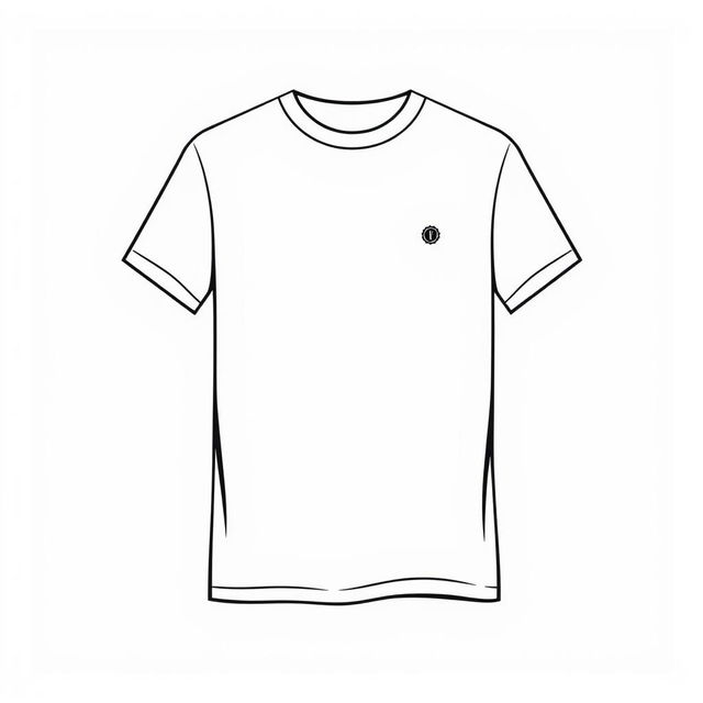 A simple yet stylish t-shirt design for a fashion-forward clothing store