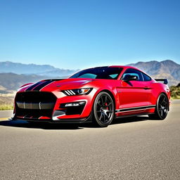 A high-quality image of a Ford Shelby GT, showcasing its sleek design and powerful stance