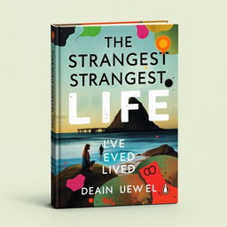 Create a book cover for an autobiography titled 'The Strangest Life I've Ever Lived'