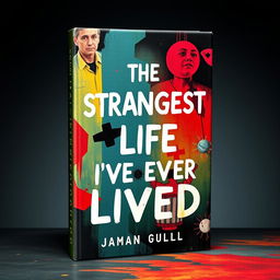 Create a book cover for an autobiography titled 'The Strangest Life I've Ever Lived'