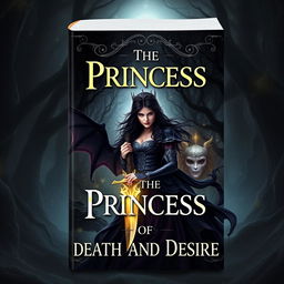 Create a fantasy book cover with the title 'The Princess of Death and Desire'