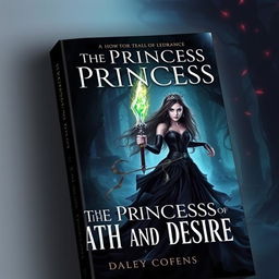 Create a fantasy book cover with the title 'The Princess of Death and Desire'