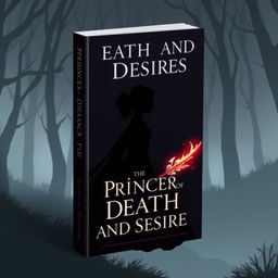 Create a simple fantasy book cover with the title 'The Princess of Death and Desire'