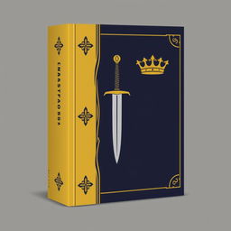 Create a fantasy book cover with a very simple design