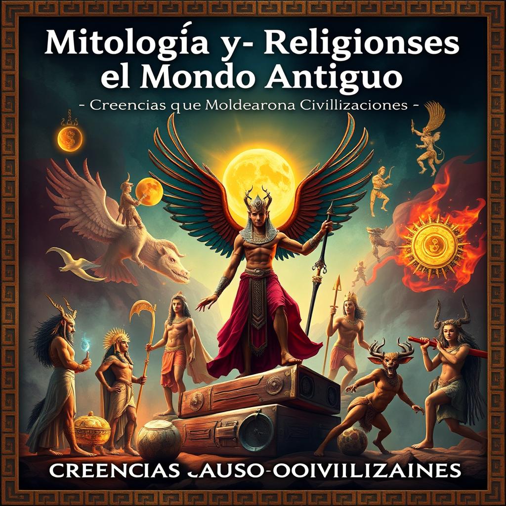 Create a thumbnail for 'Mitología y Religiones del Mundo Antiguo: Creencias que Moldearon Civilizaciones'