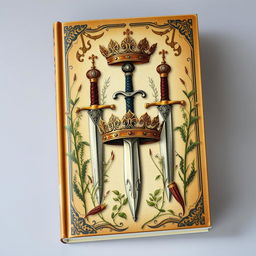 A captivating book cover featuring a collection of daggers with intricate designs