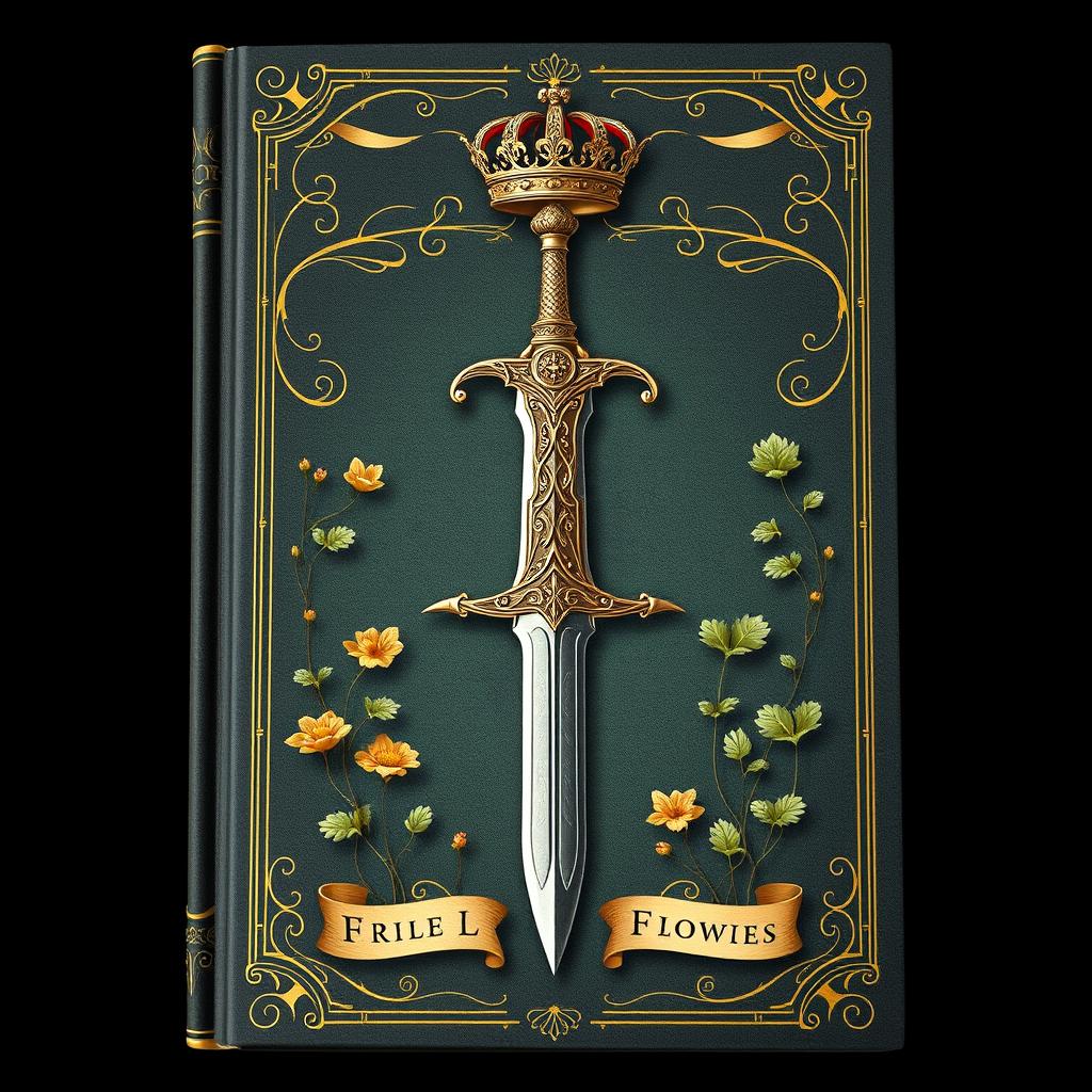 A captivating book cover featuring a single dagger with intricate designs