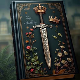 A captivating book cover featuring a single dagger with intricate designs