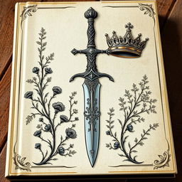 A captivating book cover featuring a single dagger with intricate designs