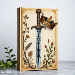 A captivating book cover featuring a dagger with intricate designs