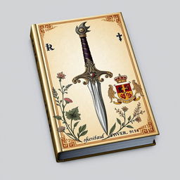 A captivating book cover featuring a dagger with intricate designs