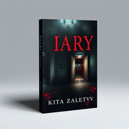 Create a book cover for a novel titled 'Diary' by Nikita Zaletov that revolves around a mental hospital