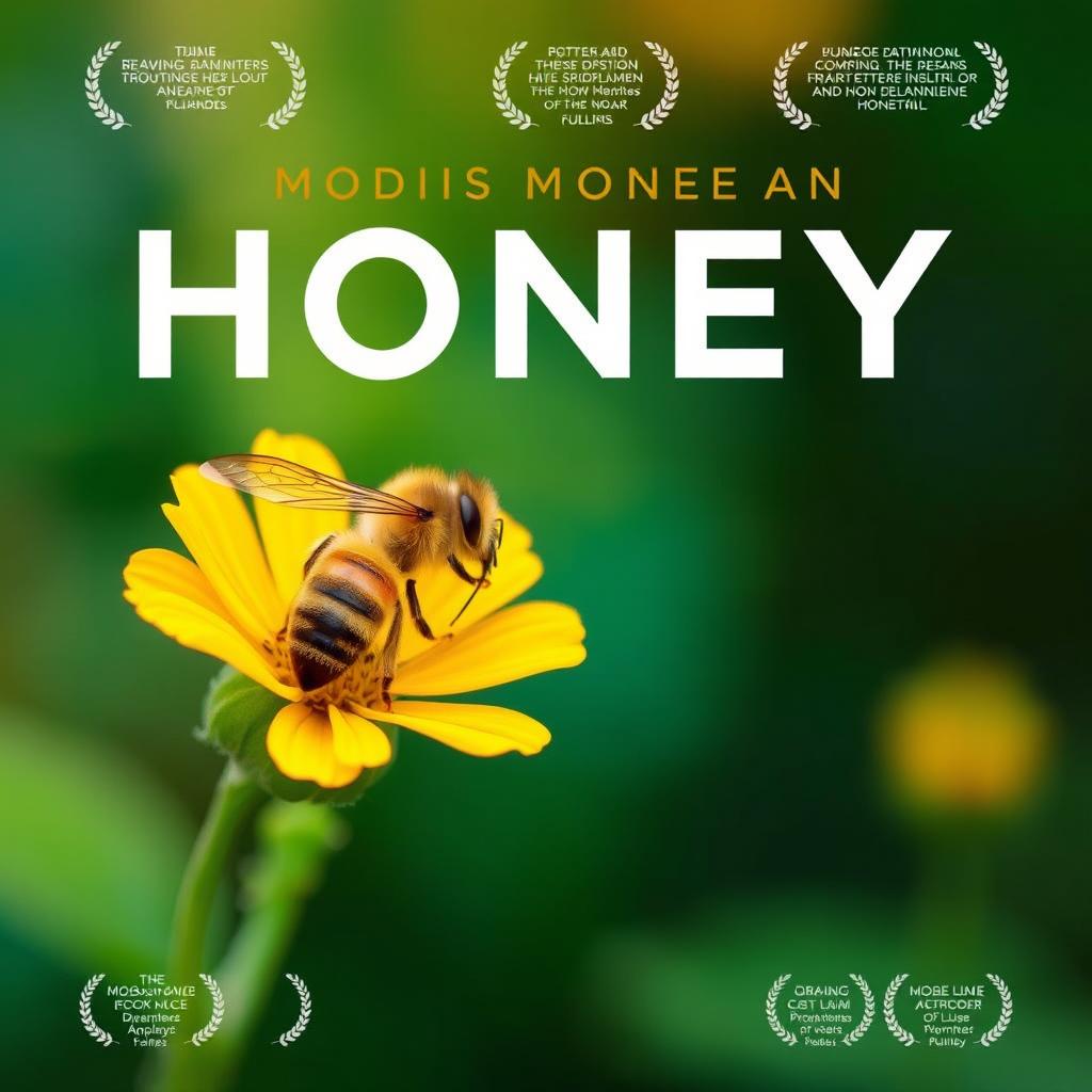 Create a portrait-style movie poster for a film titled 'More Than Honey