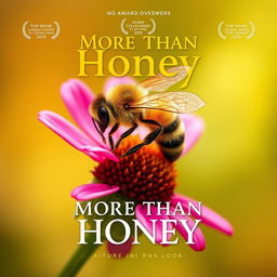 Create a portrait-style movie poster for a film titled 'More Than Honey