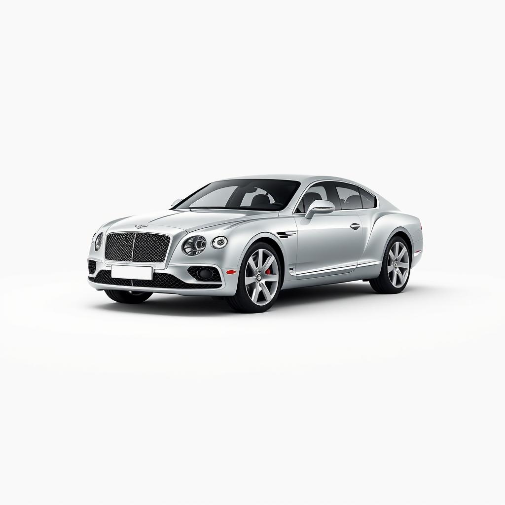 A Bentley car on a white background