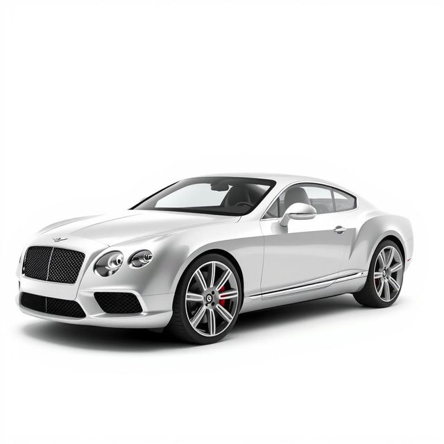 A Bentley sports car on a white background